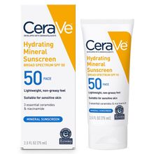 CeraVe 100% Mineral Sunscreen SPF 50. Prevent Aging, Sunburn & Decreases The Risk Of Cancer